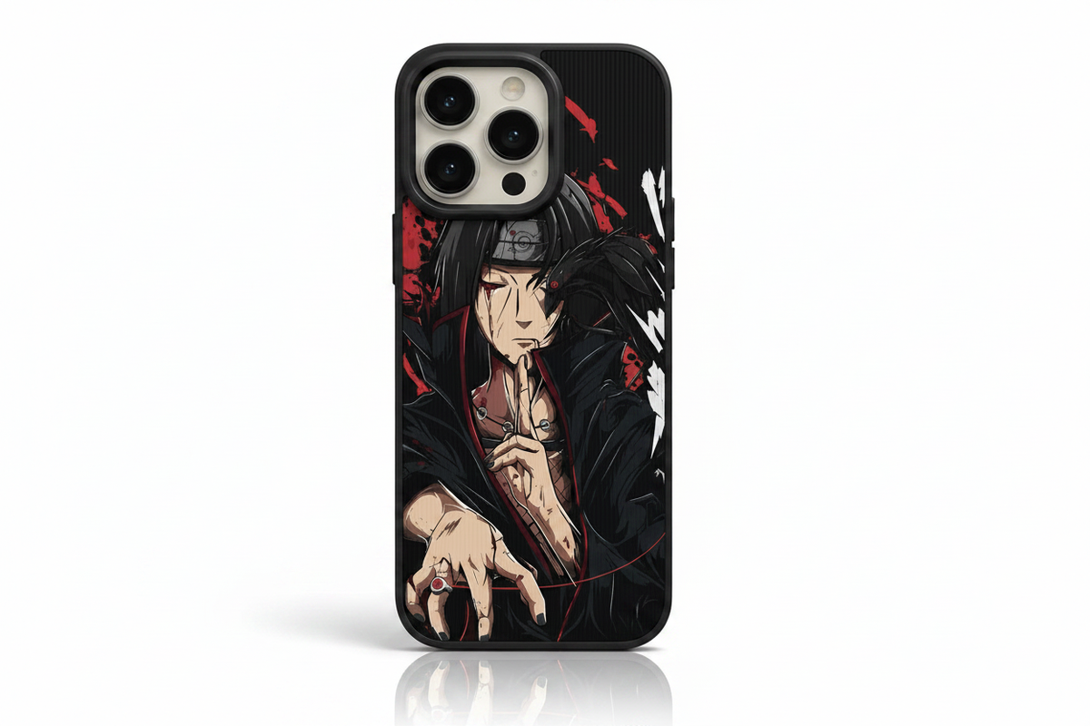 Itachi Phone Case Straight White Background